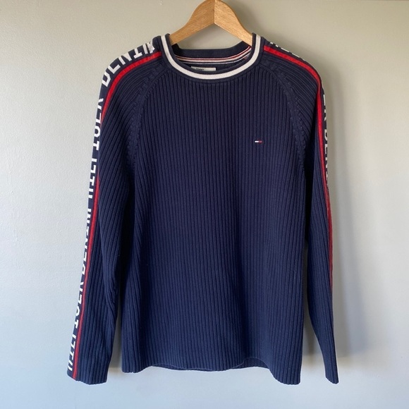 Tommy Hilfiger Sweaters - Tommy Hilfiger blue long sleeve ribbed sweater